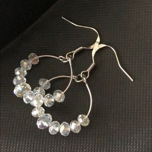 New Round Beaded Hook Earrings